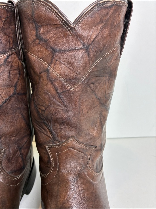 Justin Boots Classic Roper Jackson 3162 Dark Brown Mens Size 8.5 D Western Rodeo main image 5